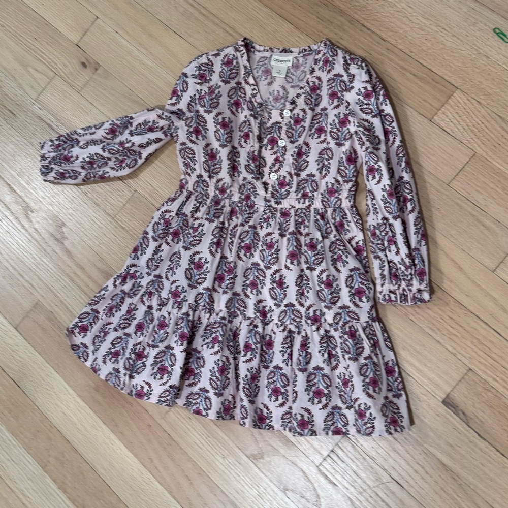 Crewcuts Kids Dress in Pink and White Floral